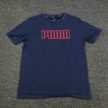 Puma Puma Shirt Adult Medium Navy Blue & Red Brea… - image 1