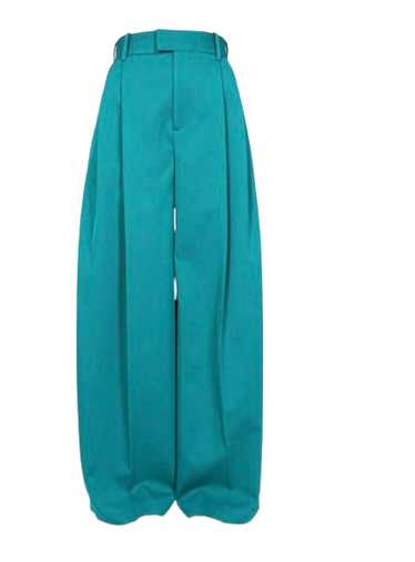 Product Details Bottega Veneta Turquoise Pleated … - image 1