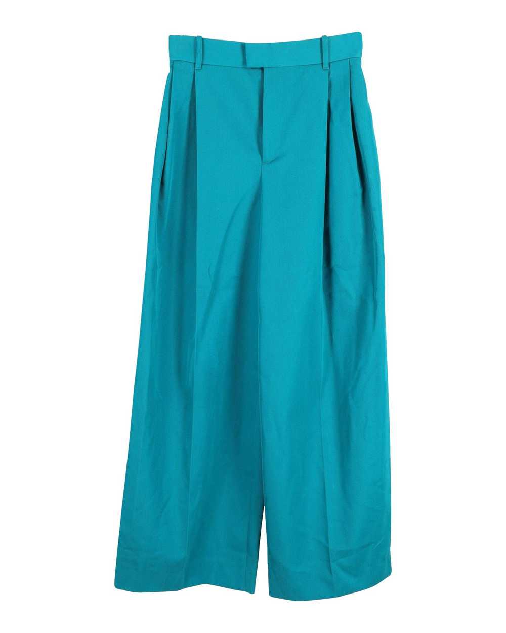 Product Details Bottega Veneta Turquoise Pleated … - image 2