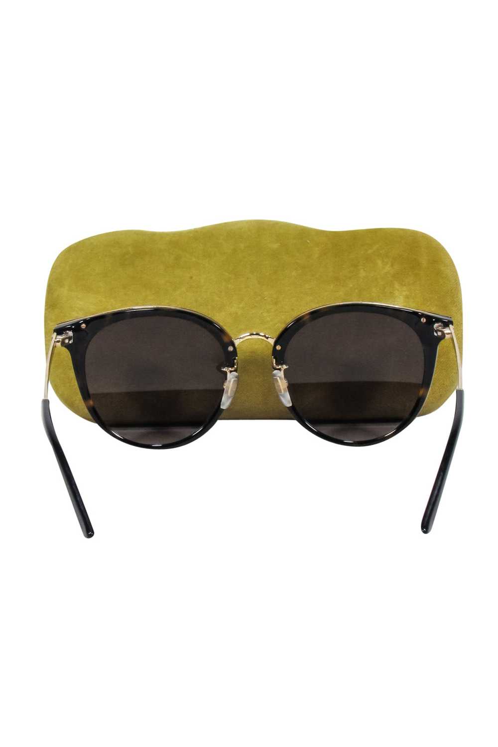 Gucci - Brown Tortoise Oversized Round Sunglasses - image 4