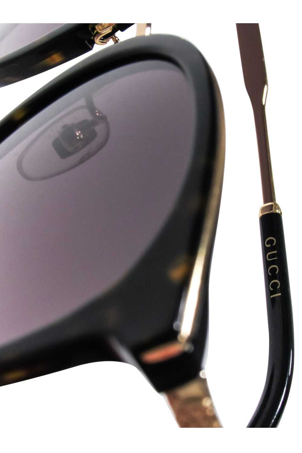 Gucci - Brown Tortoise Oversized Round Sunglasses - image 5