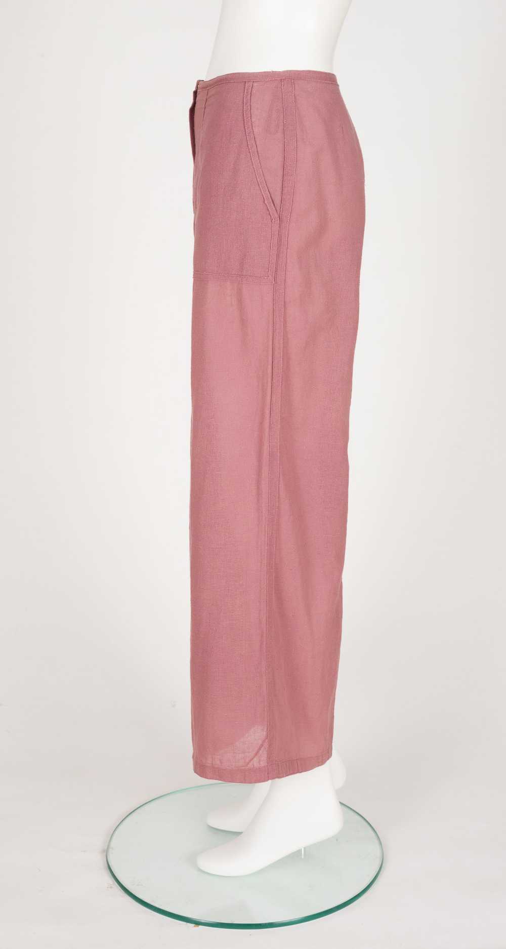 Sonia Rykiel 1970s Cotton High-Waisted Wide-Leg P… - image 4