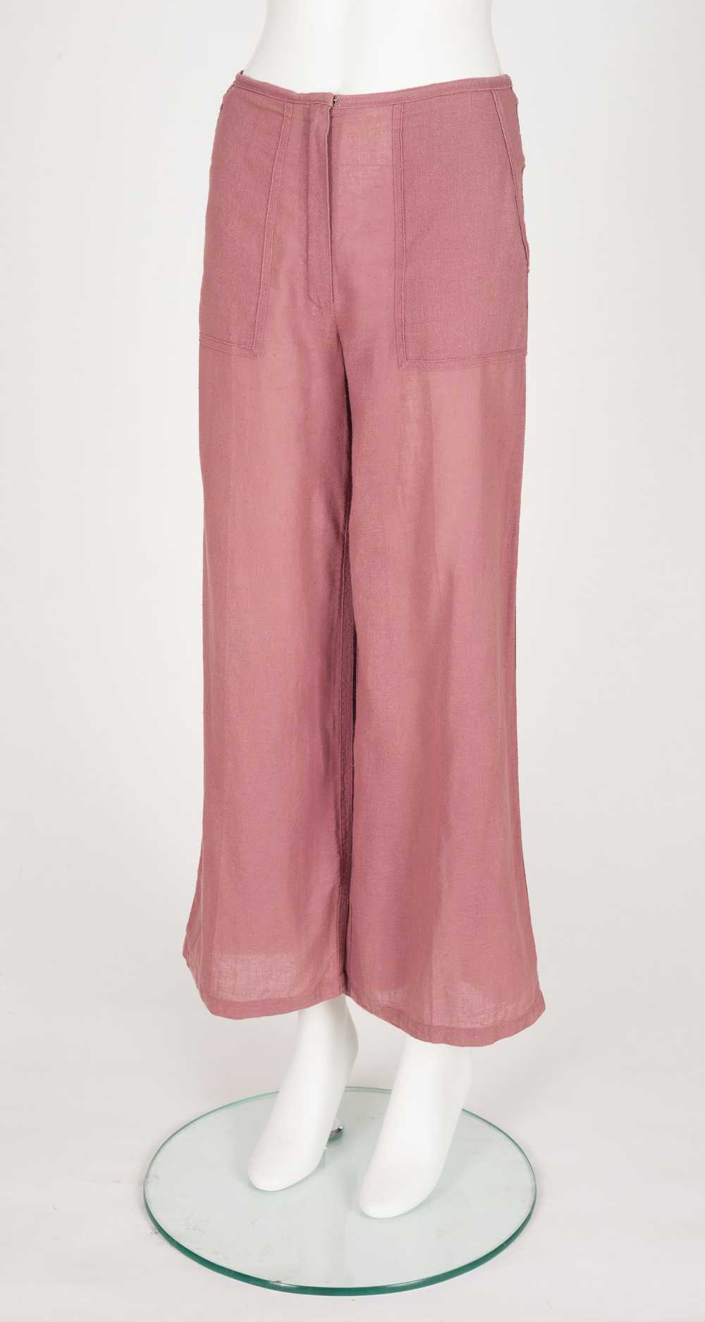 Sonia Rykiel 1970s Cotton High-Waisted Wide-Leg P… - image 5