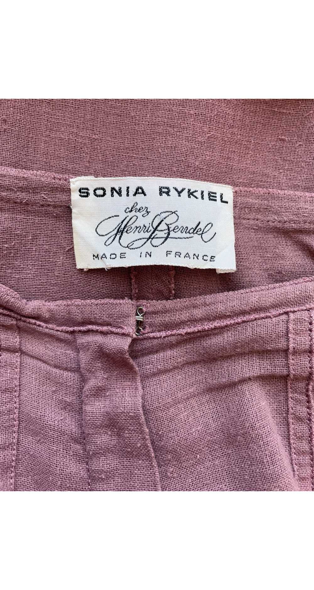 Sonia Rykiel 1970s Cotton High-Waisted Wide-Leg P… - image 6