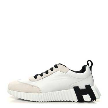 HERMES Goatskin Suede Goatskin Bouncing Sneakers … - image 1