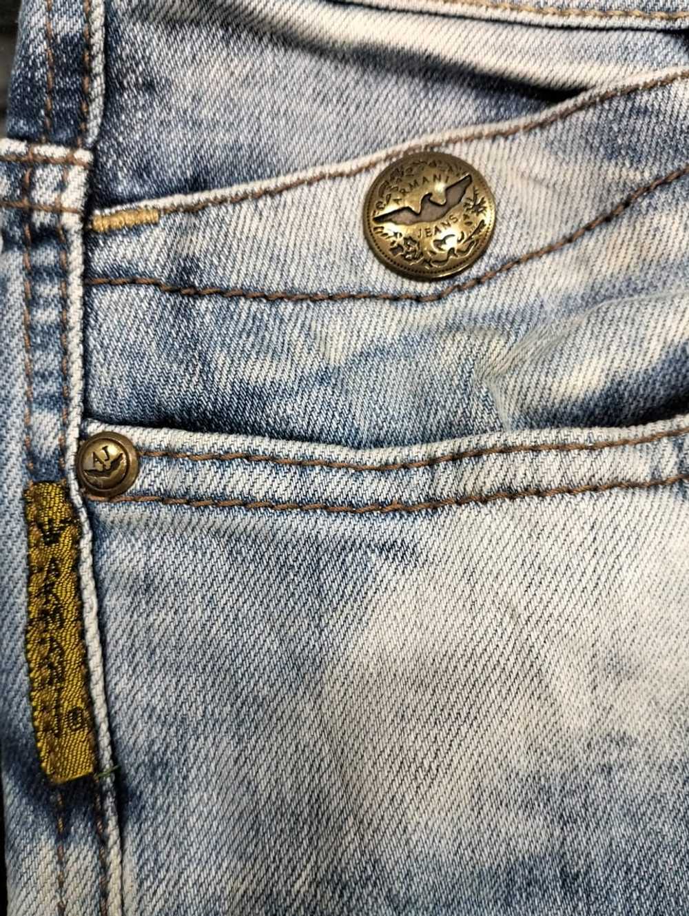 Authentic Vintage Armani Jeans Distressed Denim S… - image 7