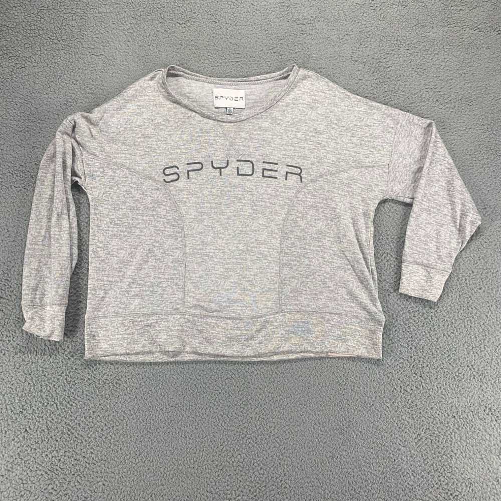 Spyder Spyder Shirt Women Medium Gray Active Pull… - image 1