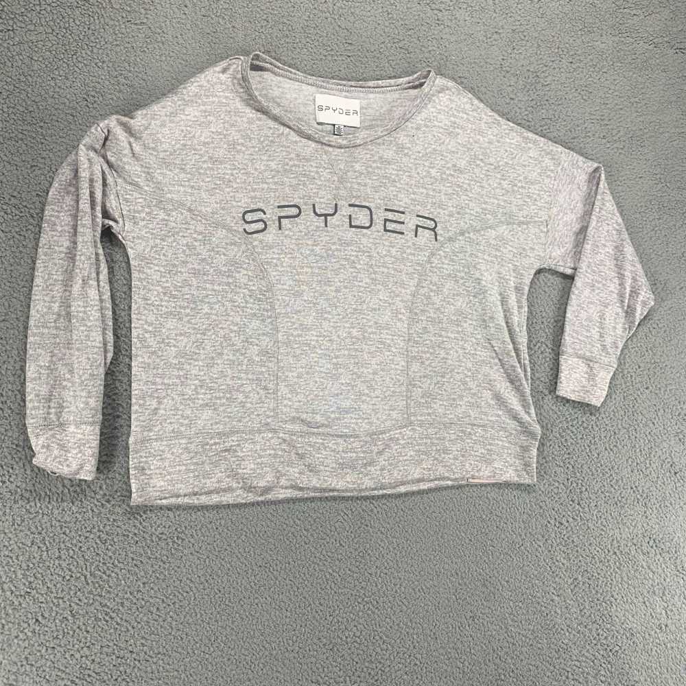 Spyder Spyder Shirt Women Medium Gray Active Pull… - image 2