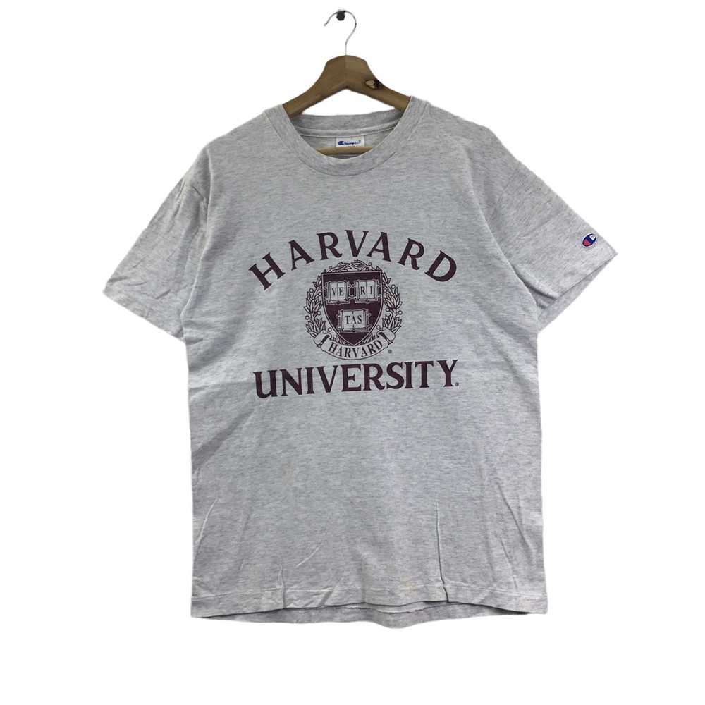 Vtg 90’ CHAMPION x HARVARD UNIVERSITY Tee Shirt V… - image 1