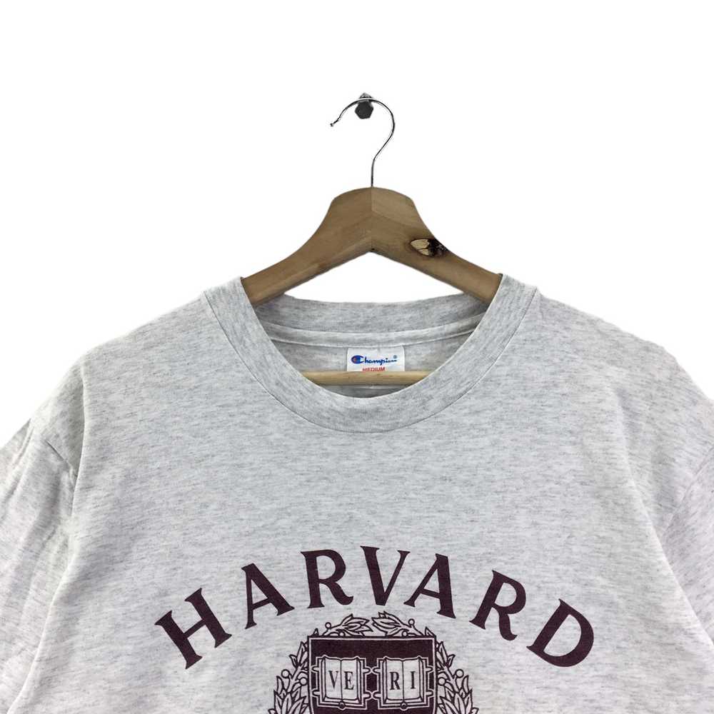 Vtg 90’ CHAMPION x HARVARD UNIVERSITY Tee Shirt V… - image 2