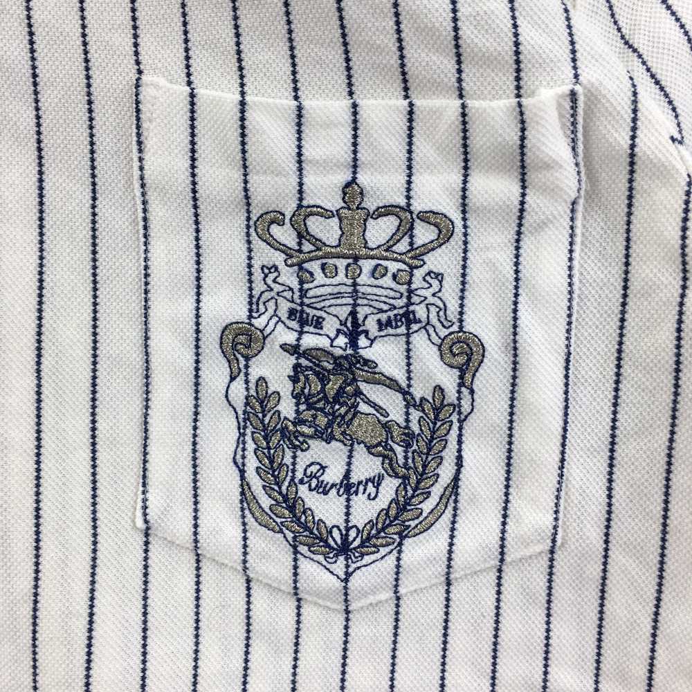 Vtg BURBERRY LONDON PRORSUM Blue Label Polo Tee S… - image 3
