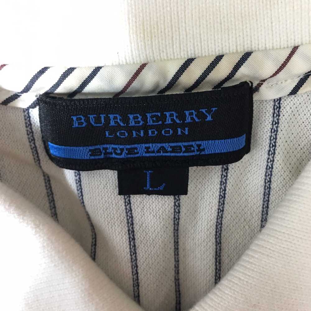 Vtg BURBERRY LONDON PRORSUM Blue Label Polo Tee S… - image 4