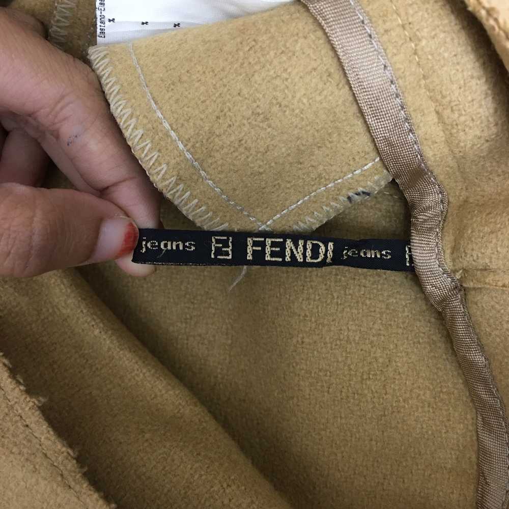 Vtg FENDI ROMA JEANS Made In Italy Zucca Pant Tro… - image 8