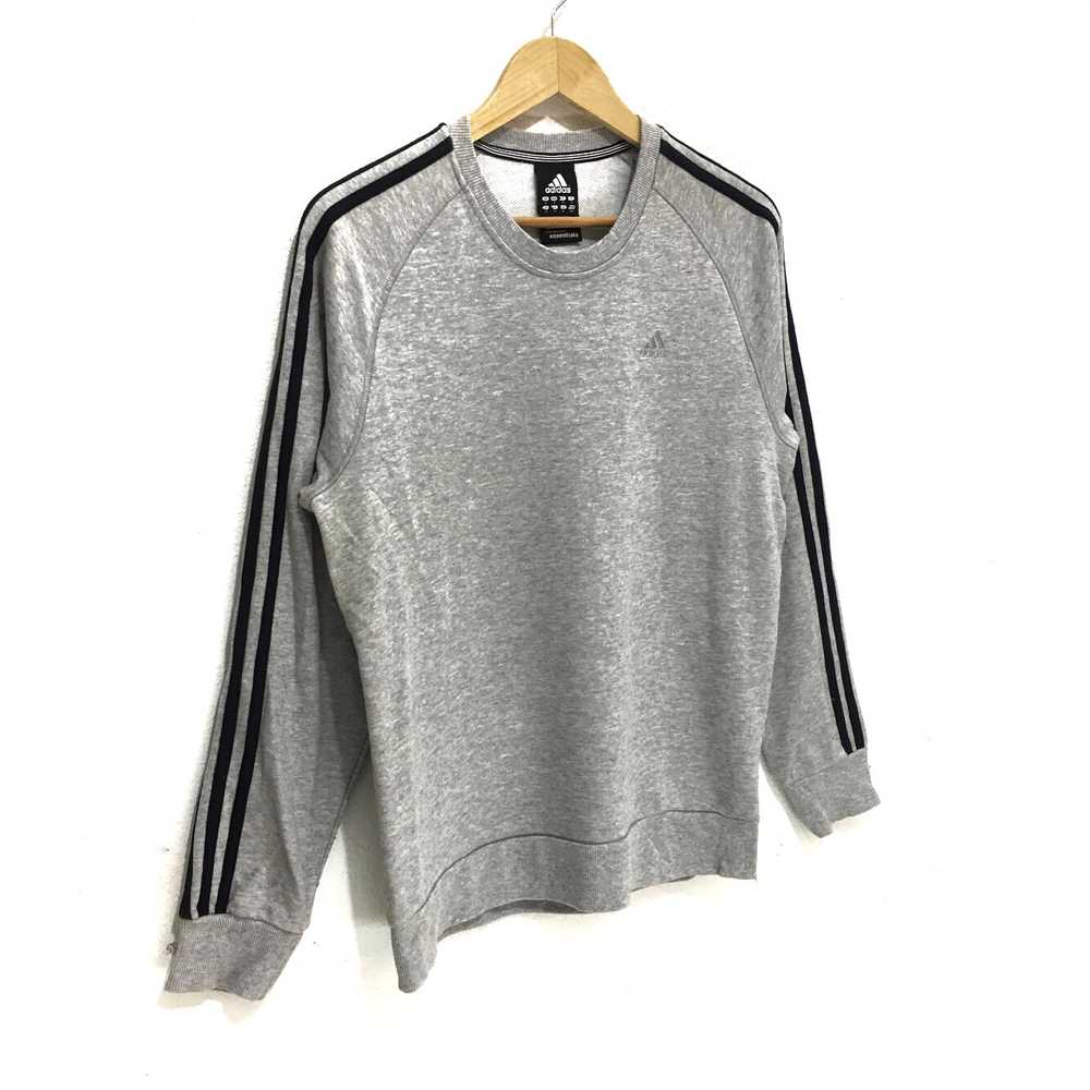 Vintage ADIDAS CLIMA 365 Gray Crewneck 3 Stripes … - image 7