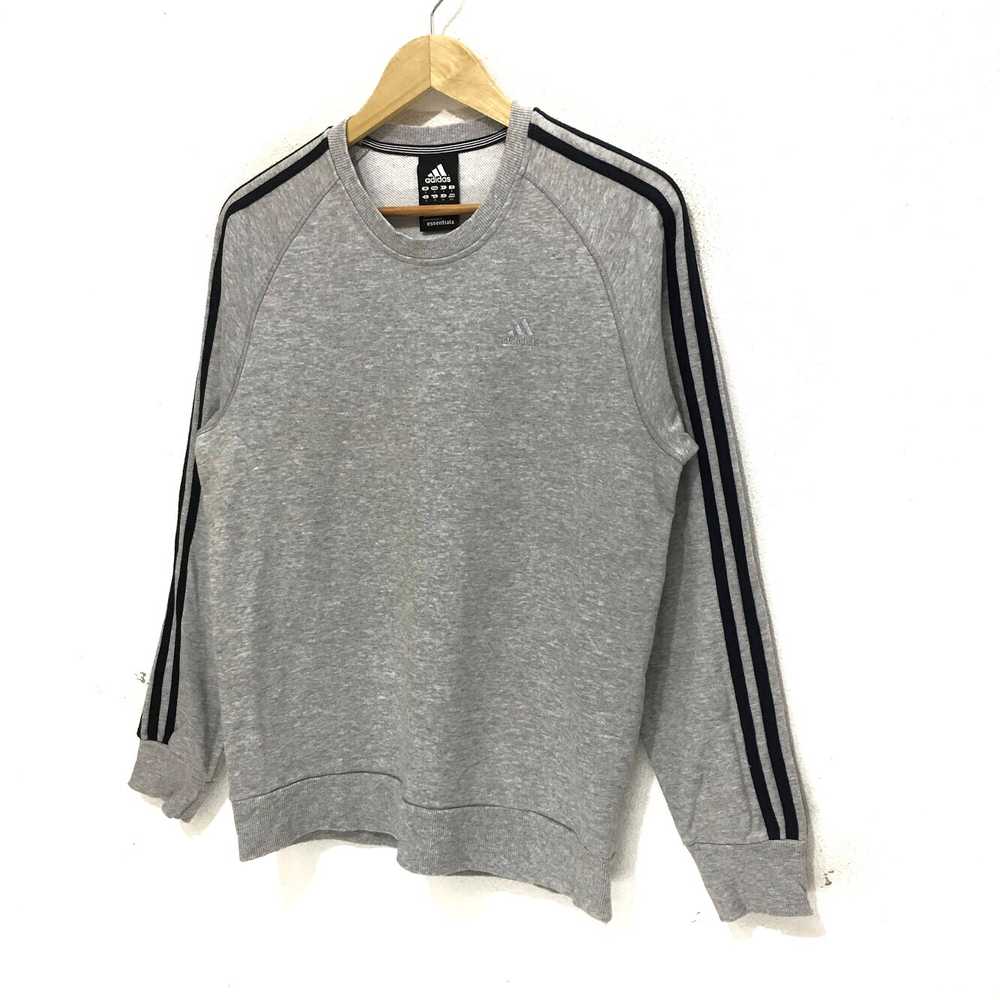 Vintage ADIDAS CLIMA 365 Gray Crewneck 3 Stripes … - image 8