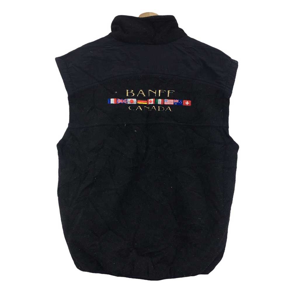 Vintage - Vtg BANFF CANADA Lake Louise Black Vest… - image 1