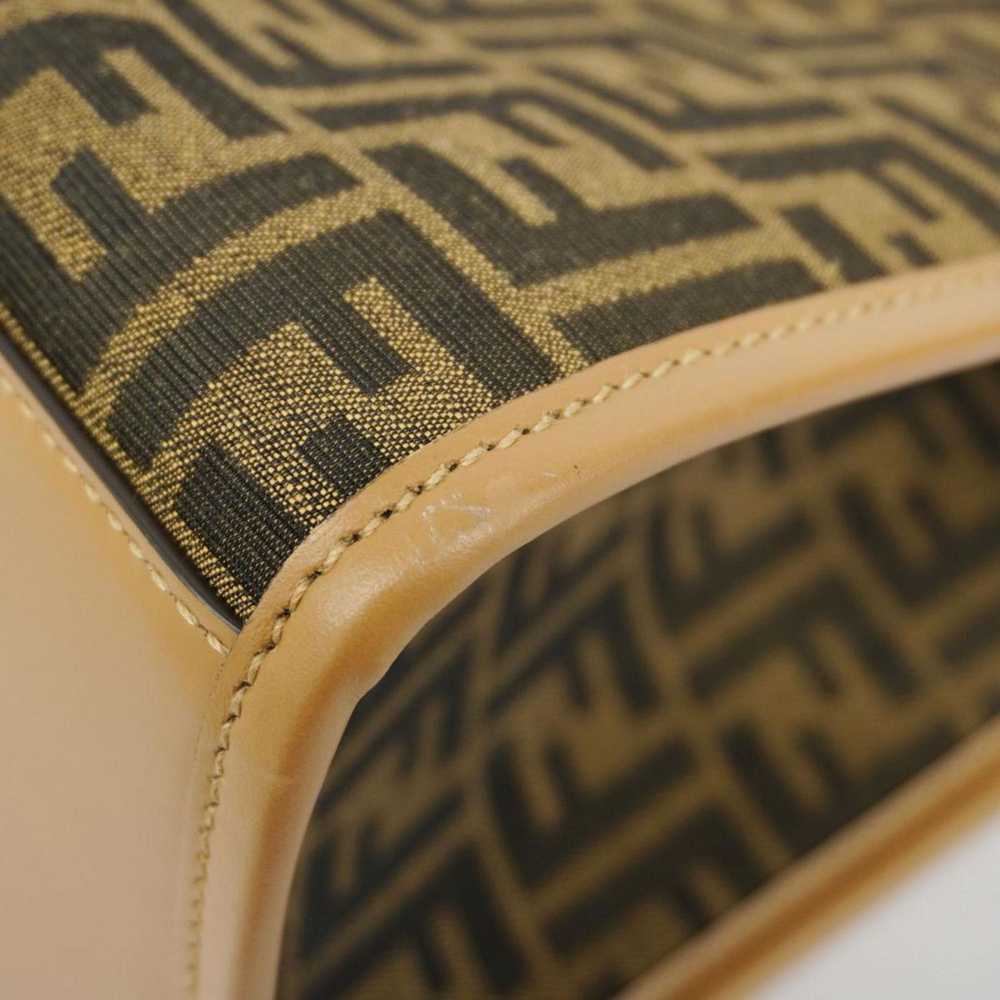 Fendi FENDI handbag Zucca nylon canvas brown blac… - image 8