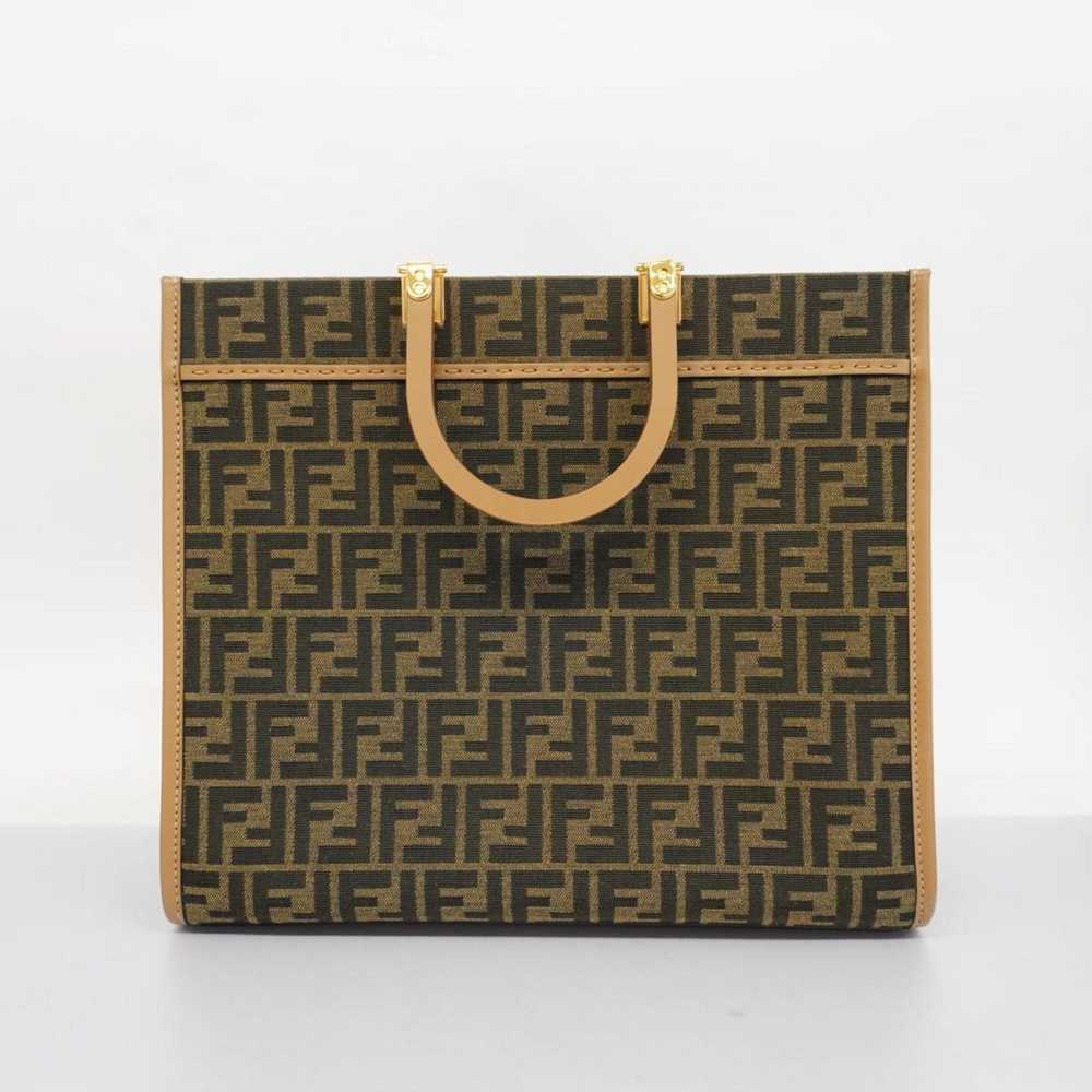 Fendi FENDI handbag Zucca nylon canvas brown blac… - image 9
