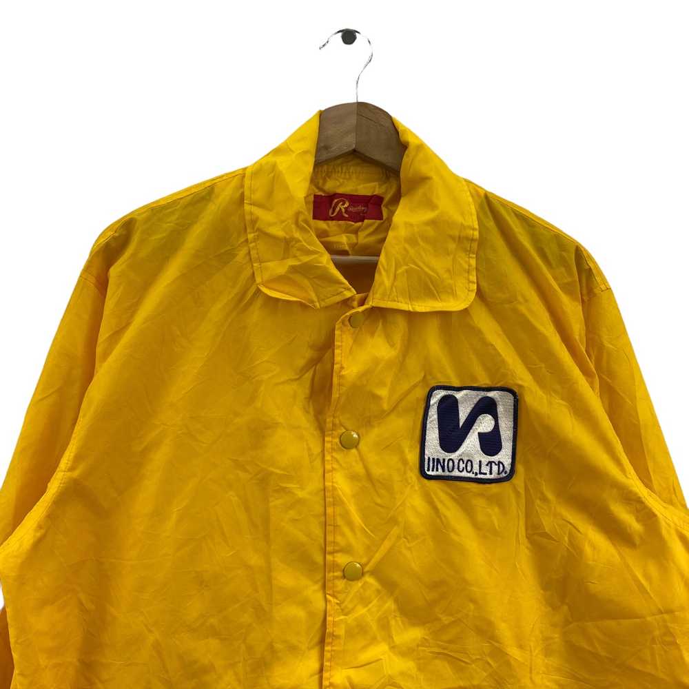 Vtg 90’ ASICS JAPAN RAWLINGS Iino Co Ltd Jacket W… - image 3