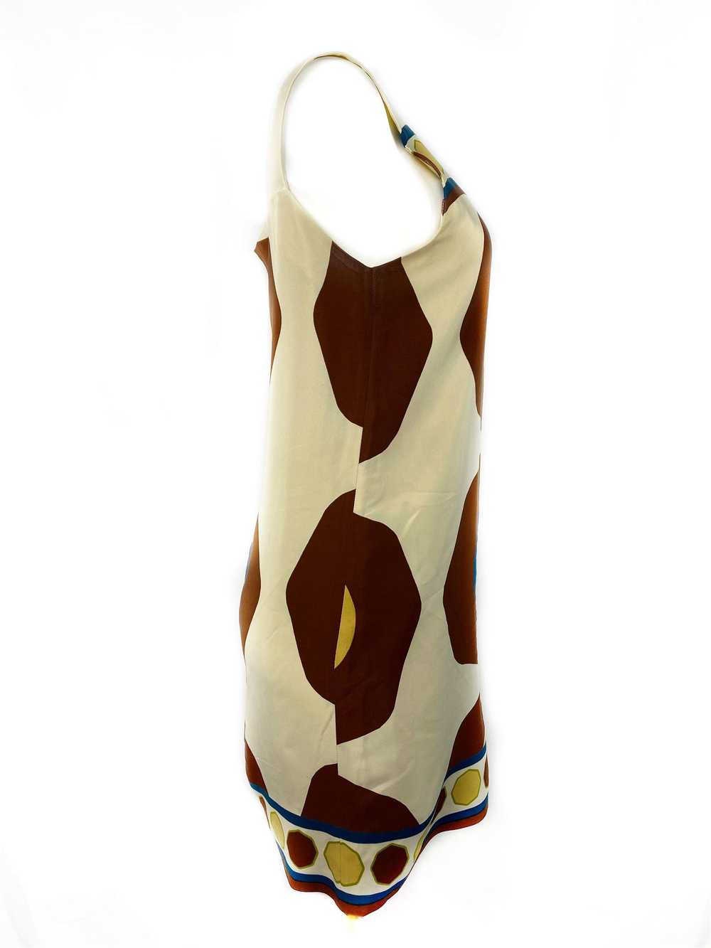 Vintage Bally Silk Ivory Sleeveless Mini Dress Si… - image 3