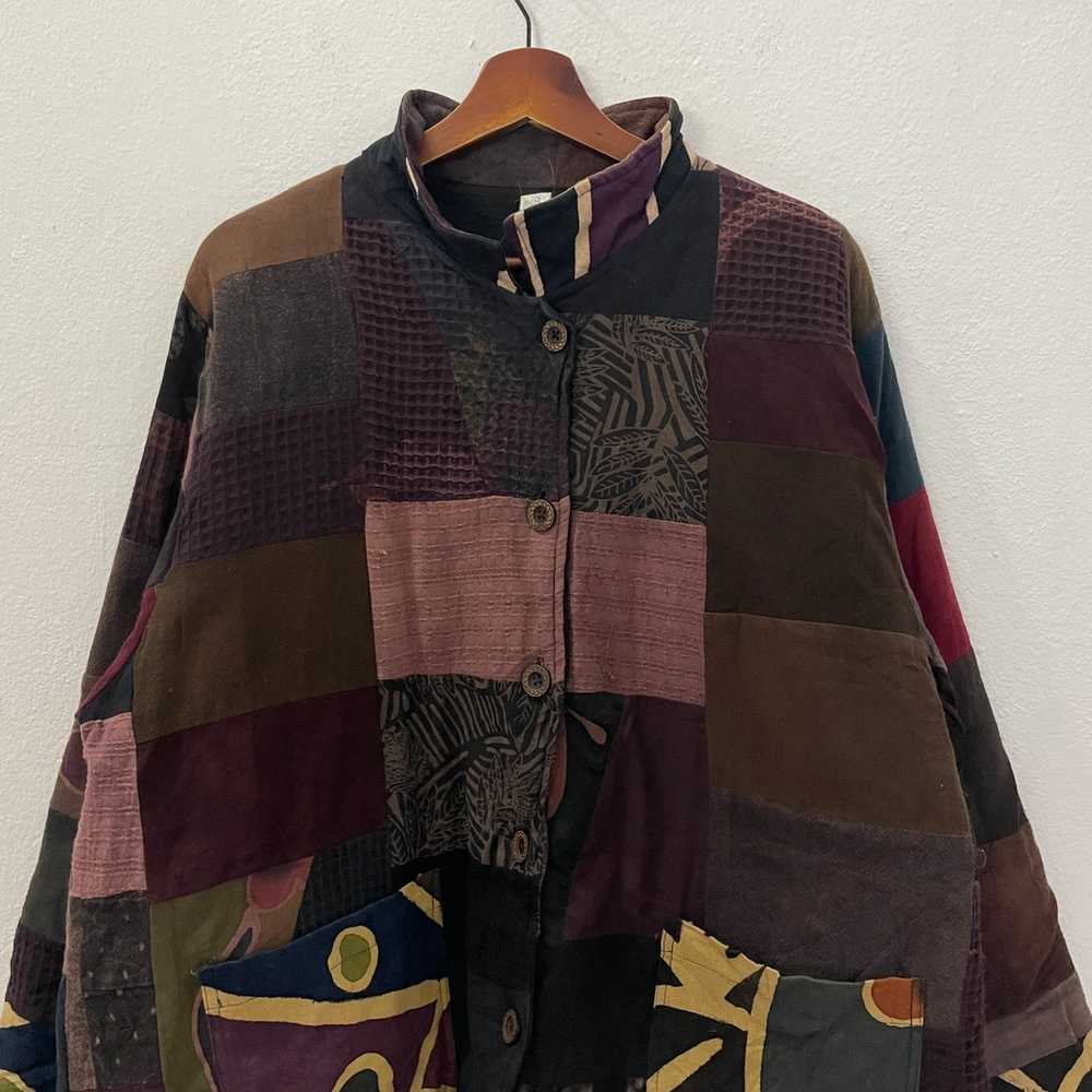 Japanese Brand - Vintage Unbranded Patchwork Moti… - image 4