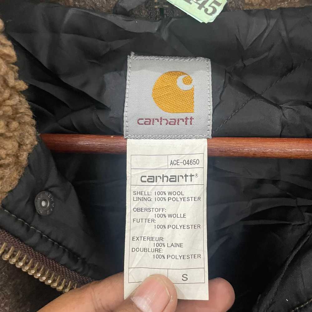 Carhartt Vintage Carhatt Hoodies Wool Jacket - image 6