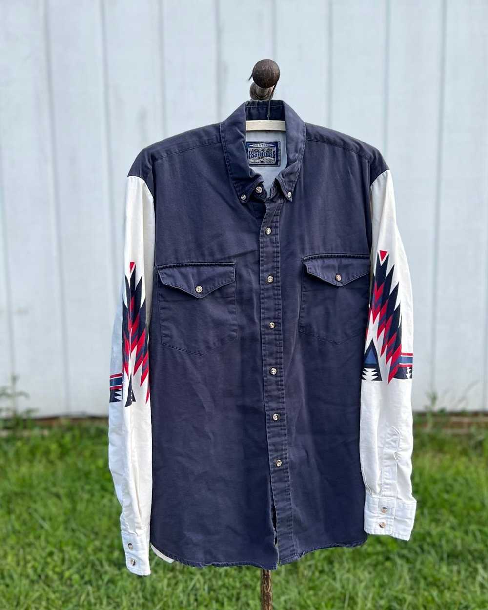 80s Western Shirt (L) | Used, Secondhand, Resell - image 1