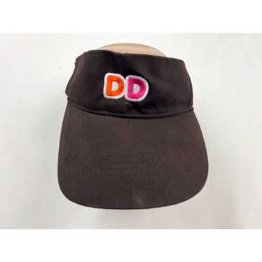 Vintage Dunkin' Donuts Visor Hat Cap Strapback Br… - image 1