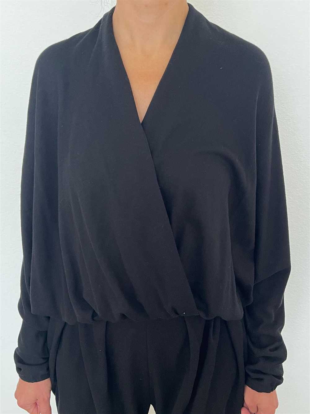 Vintage Lanvin Paris Black Jumpsuit, Size 38 - image 11