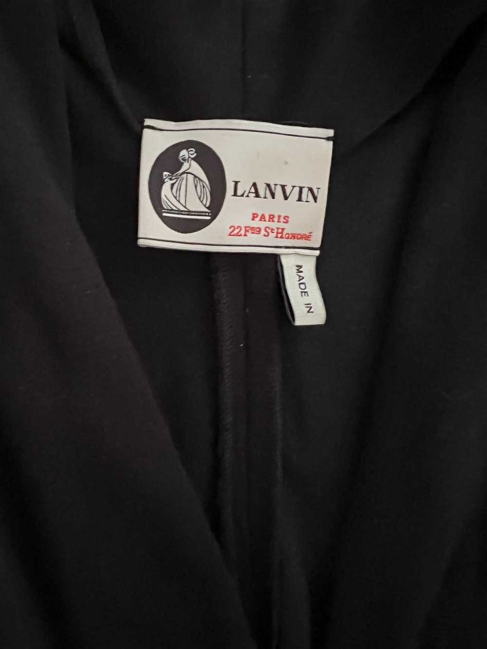 Vintage Lanvin Paris Black Jumpsuit, Size 38 - image 12