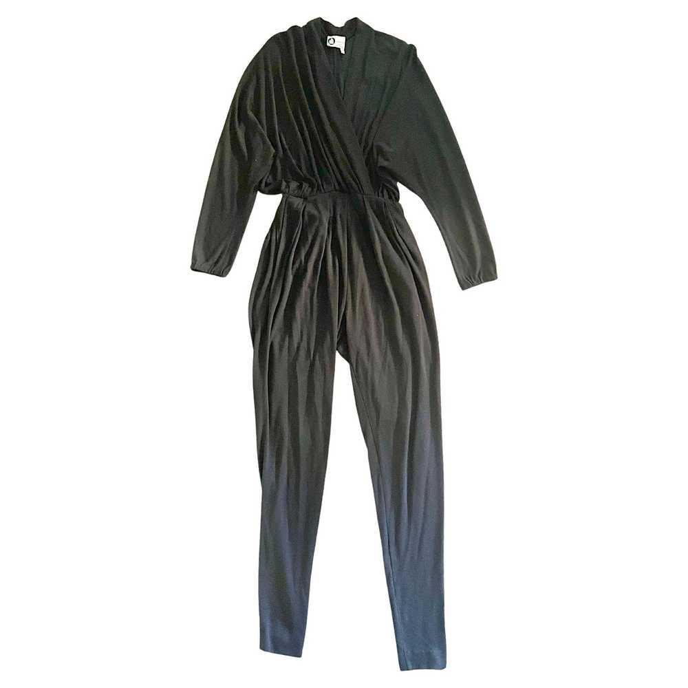 Vintage Lanvin Paris Black Jumpsuit, Size 38 - image 1