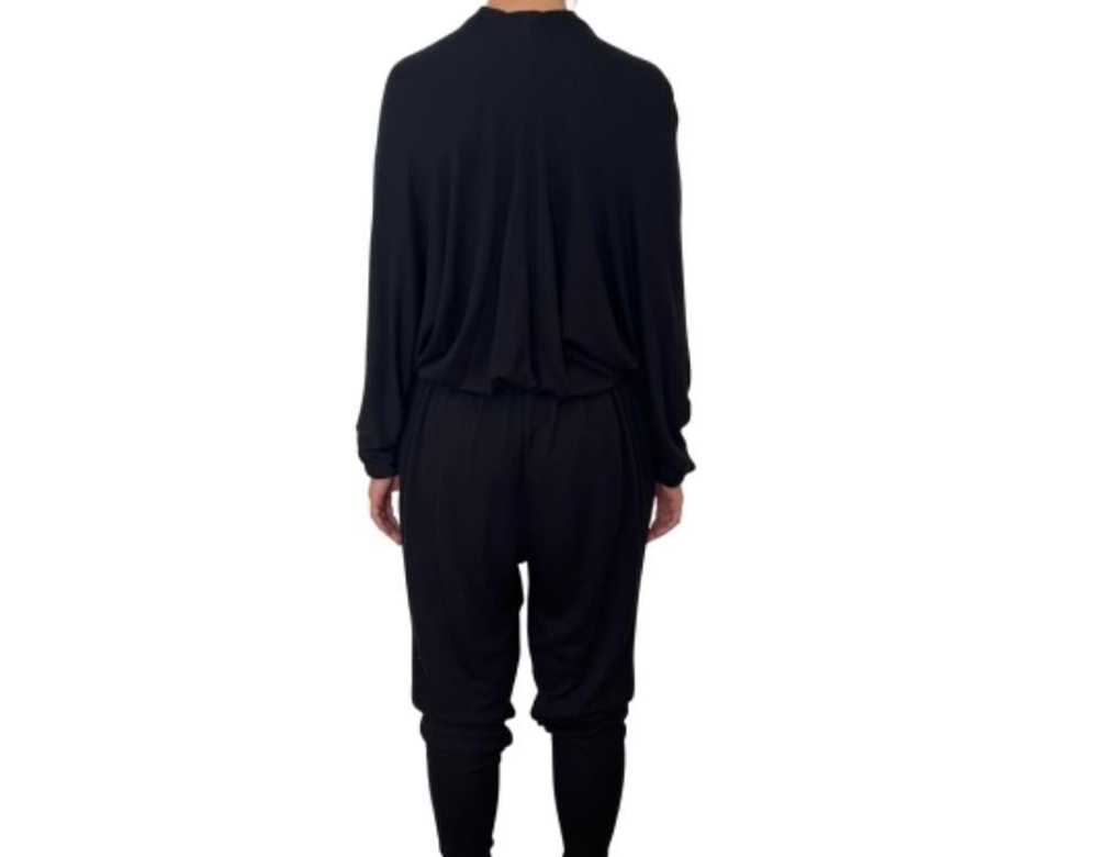 Vintage Lanvin Paris Black Jumpsuit, Size 38 - image 3