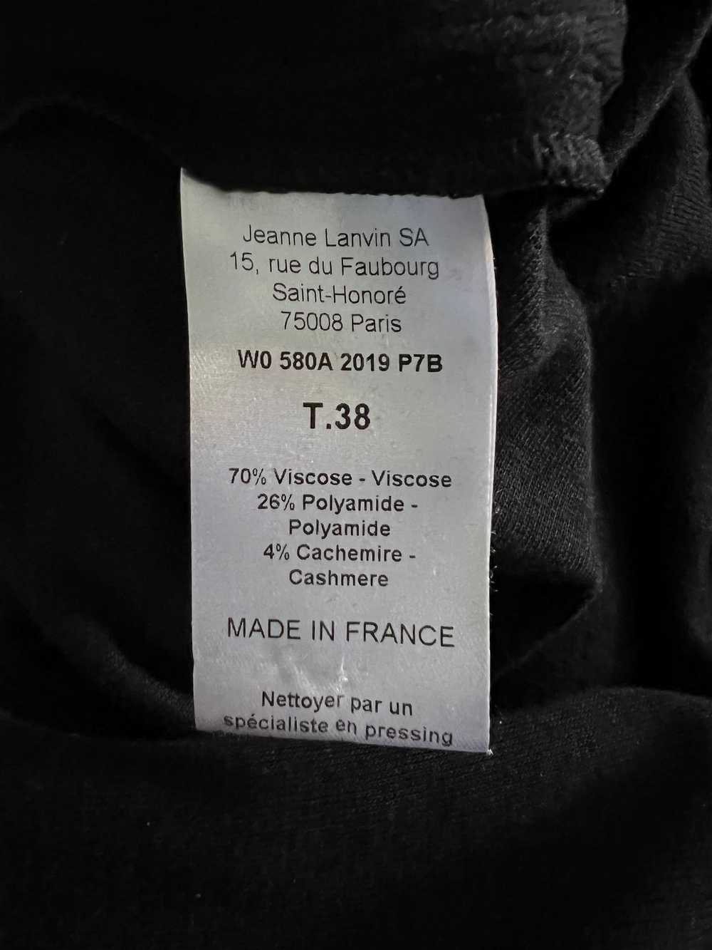Vintage Lanvin Paris Black Jumpsuit, Size 38 - image 6