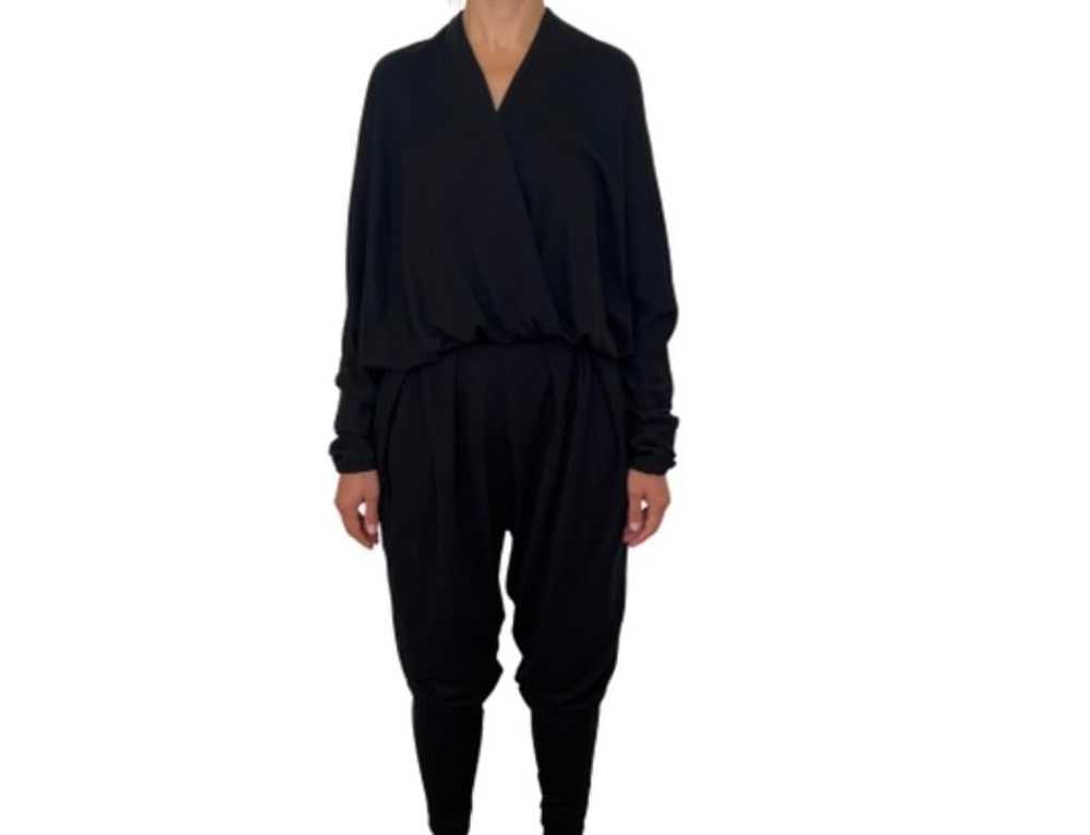 Vintage Lanvin Paris Black Jumpsuit, Size 38 - image 8