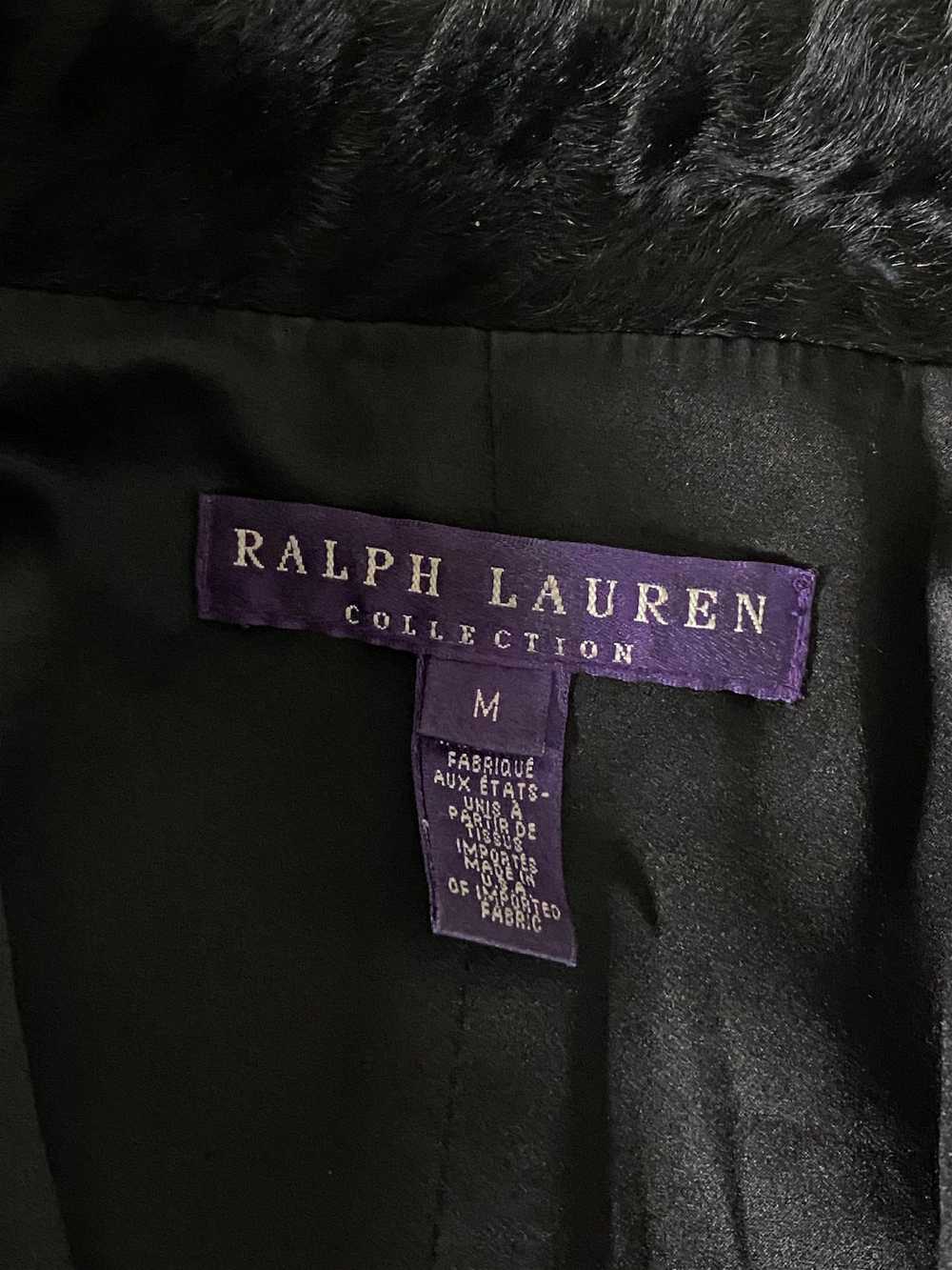 Ralph Lauren Collection Black Lamb Fur Cropped Co… - image 12