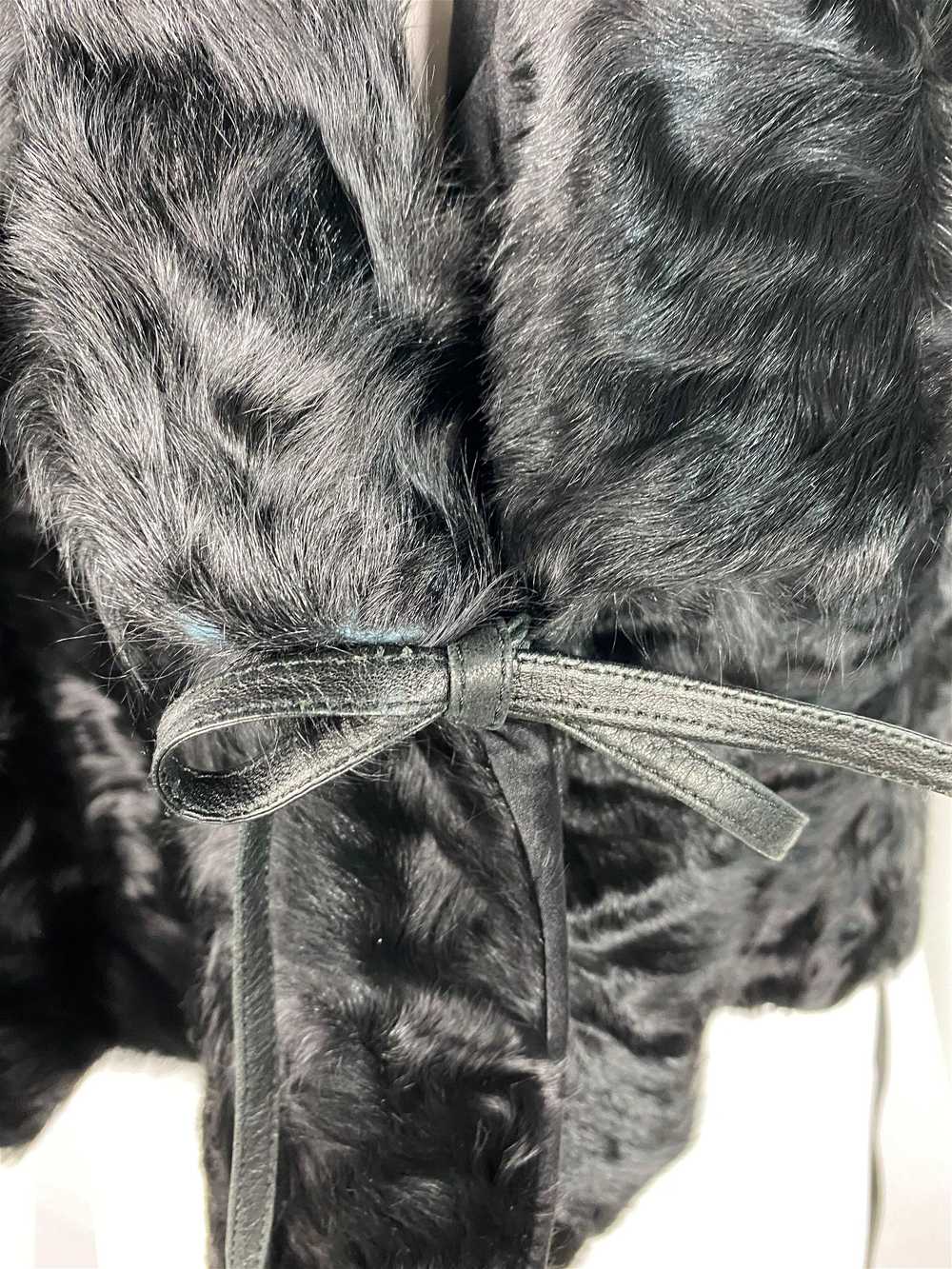 Ralph Lauren Collection Black Lamb Fur Cropped Co… - image 8