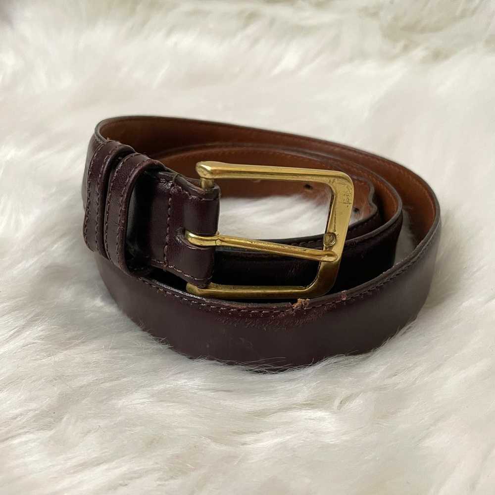 Coach Belt Womens Size 36 Burgundy Brown Leather … - image 1