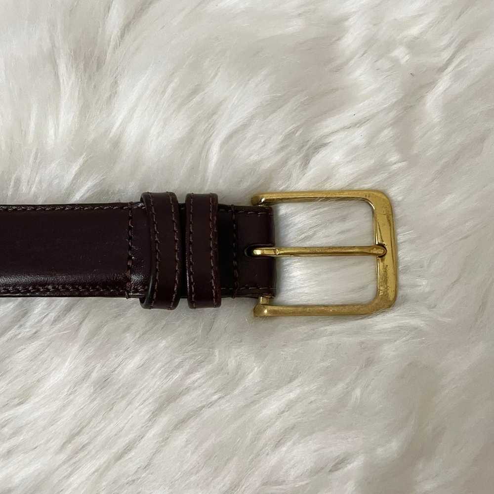 Coach Belt Womens Size 36 Burgundy Brown Leather … - image 2