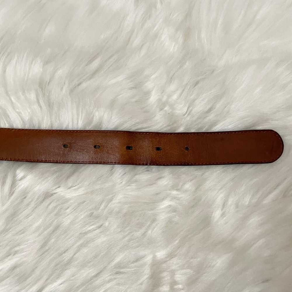 Coach Belt Womens Size 36 Burgundy Brown Leather … - image 5