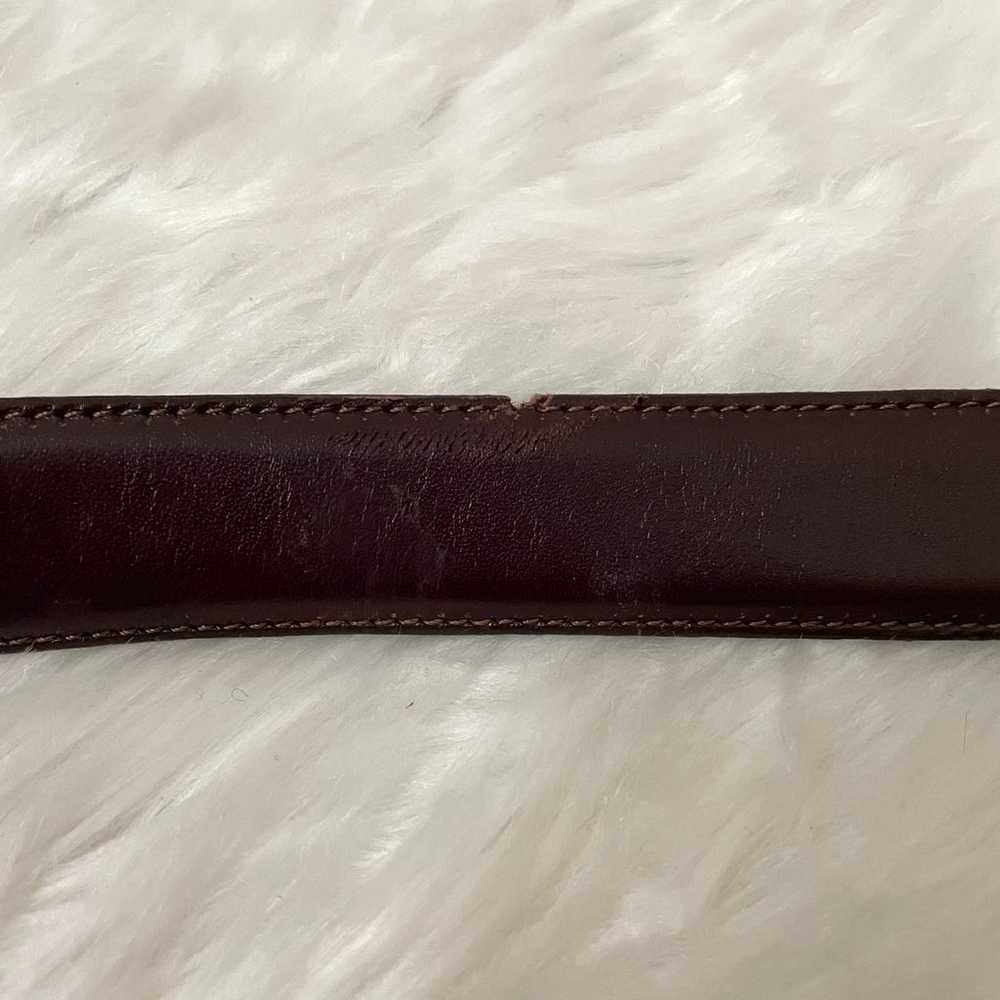Coach Belt Womens Size 36 Burgundy Brown Leather … - image 6