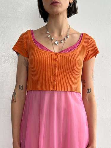 Lauren Jeans Knit Crop - Orange