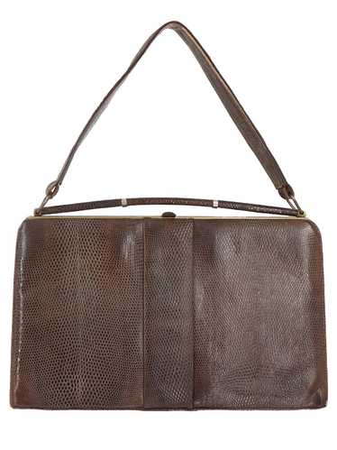 Lederer Chocolate Brown Vintage Frame Bag