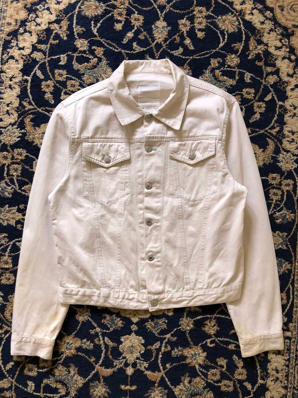 1998 Helmut Lang Off-white Vintage Cotton Jacket - image 4