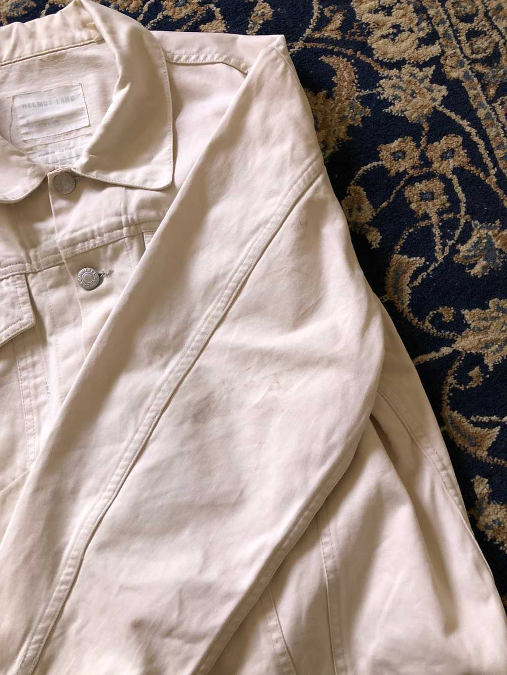 1998 Helmut Lang Off-white Vintage Cotton Jacket - image 9