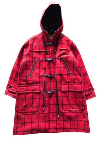 AW1997 Jean Paul Gaultier Red Tartan Wool Duffle … - image 1