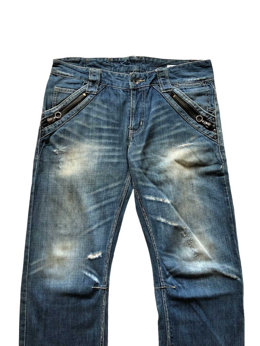 Distressed Denim - 2000s Semanticdesign Baggy Dis… - image 3