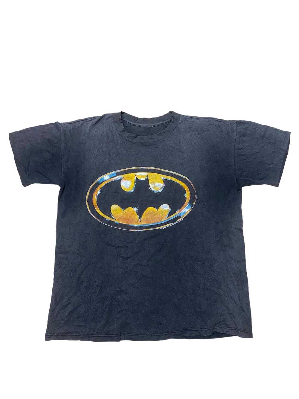 Vintage - 1989 Batman Movie Merchandise Logo Tshi… - image 2