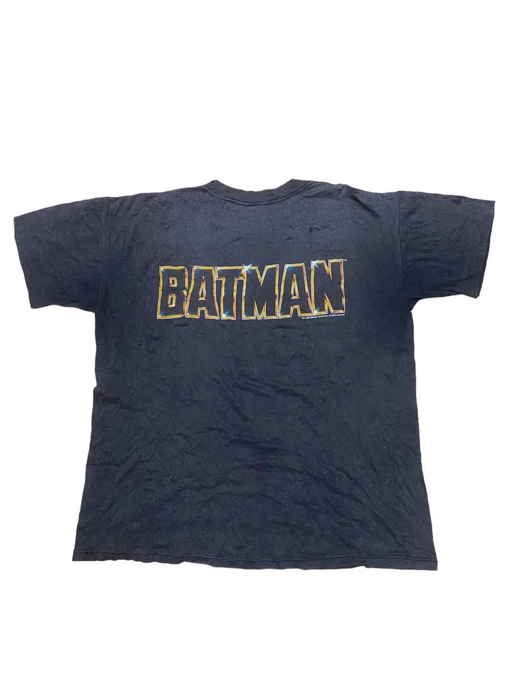 Vintage - 1989 Batman Movie Merchandise Logo Tshi… - image 3