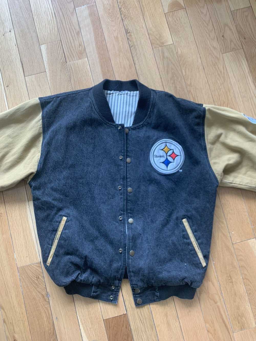 Vintage Vintage Steeler Bomber Varsity Jacket - image 1