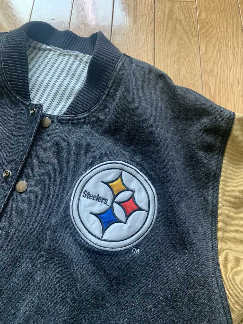 Vintage Vintage Steeler Bomber Varsity Jacket - image 3